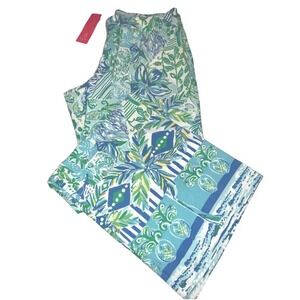 Lilly Pulitzer Bal Harbour Palazzo Pants in Whisper Blue sz Small NEW WITH TAGS